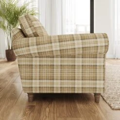 Flori Woven Check Fabric Orkney Armchair 39 Flori Woven Check Fabric Orkney Armchair -Home Luxe Studio 30911201 alt01