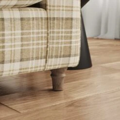 Flori Woven Check Fabric Orkney Armchair 41 Flori Woven Check Fabric Orkney Armchair -Home Luxe Studio 30911201 alt03