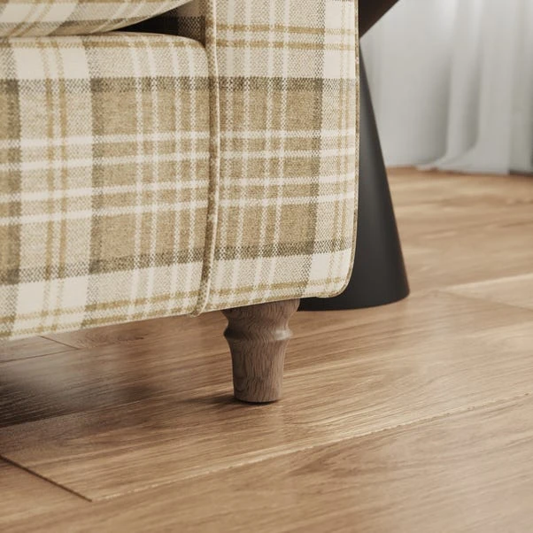 Flori Woven Check Fabric Orkney Armchair 22 Flori Woven Check Fabric Orkney Armchair - Image 20