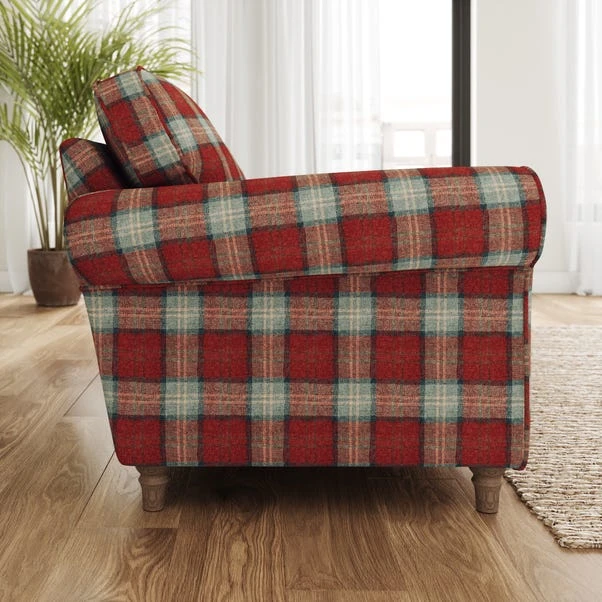 Flori Woven Check Fabric Orkney Armchair 12 Flori Woven Check Fabric Orkney Armchair - Image 10