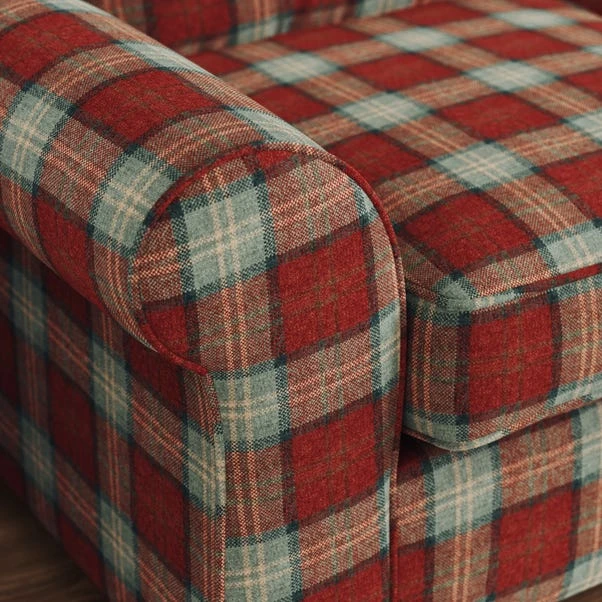 Flori Woven Check Fabric Orkney Armchair 15 Flori Woven Check Fabric Orkney Armchair - Image 13
