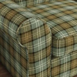Flori Woven Check Fabric Orkney Armchair 26 Flori Woven Check Fabric Orkney Armchair -Home Luxe Studio 30911203 alt04