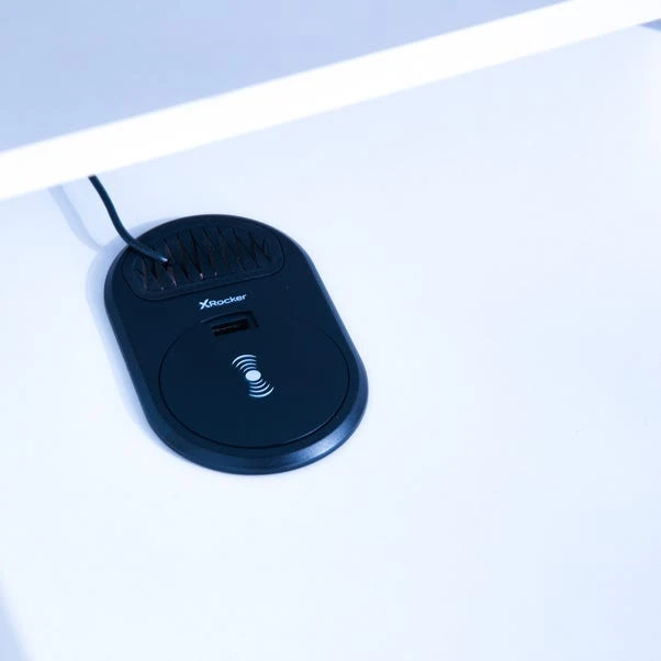 X Rocker Electra Desk With Wireless Charging And LED Lights 14 X Rocker Electra Desk With Wireless Charging And LED Lights - Image 12
