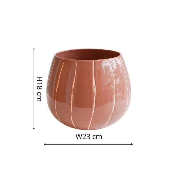 Nova Wax Relief Plant Pot 14 Nova Wax Relief Plant Pot - Image 12