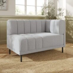 Amali Corner Dining Bench, Textured Weave -Home Luxe Studio 30912402 alt01