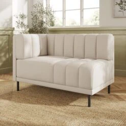 Amali Corner Dining Bench, Textured Weave -Home Luxe Studio 30912420 alt02