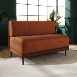 Mae Long Dining Bench, Matte Plush Velvet -Home Luxe Studio 30912527 alt01