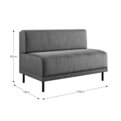 Mae Long Dining Bench, Matte Plush Velvet -Home Luxe Studio 30912528 alt09