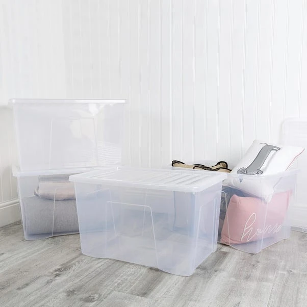 Wham Crystal Set Of 4 Storage Boxes & Lids 3 Wham Crystal Set Of 4 Storage Boxes & Lids