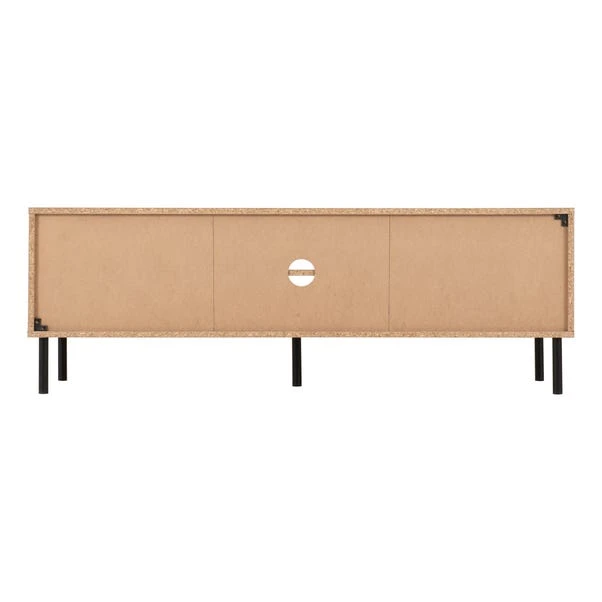 Leon 2 Door TV Unit Stand For TVs Up To 65", Oak Effect 8 Leon 2 Door TV Unit Stand For TVs Up To 65", Oak Effect - Image 6