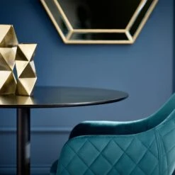 Nero 4 Seater Round Dining Table, 80cm 8 Nero 4 Seater Round Dining Table, 80cm -Home Luxe Studio 30914243 alt02