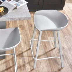 Renzo Set Of 2 Bar Stools, Metal -Home Luxe Studio 30914249 alt05