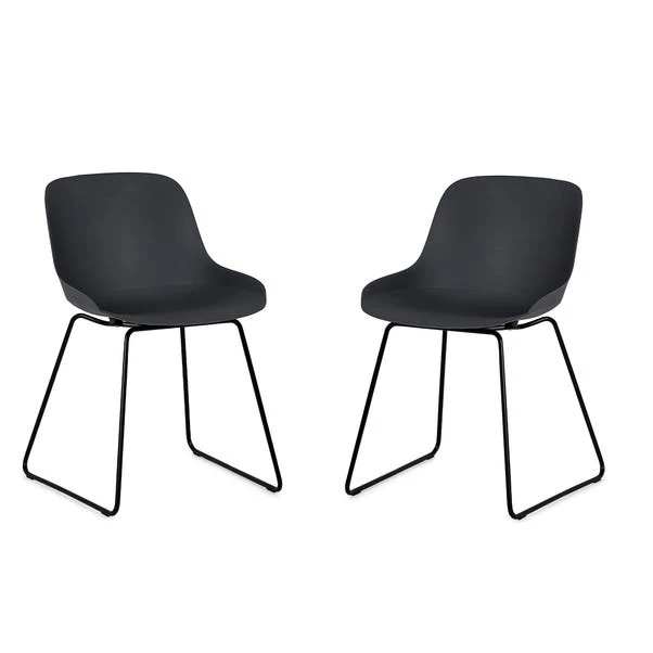 Rocco Set Of 2 Dining Chairs, Metal 4 Rocco Set Of 2 Dining Chairs, Metal - Image 2