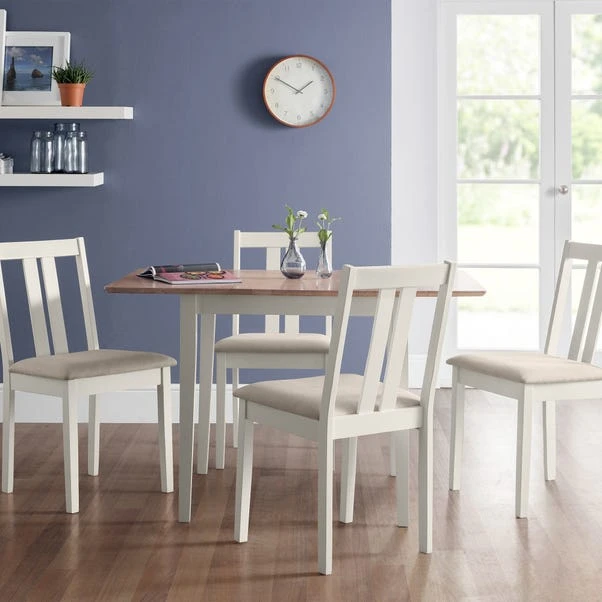 Rufford 4 Seater Two-Tone Dining Table, Ivory 3 Rufford 4 Seater Two-Tone Dining Table, Ivory