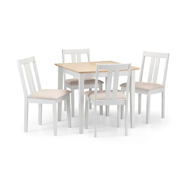 Rufford 4 Seater Two-Tone Dining Table, Ivory 6 Rufford 4 Seater Two-Tone Dining Table, Ivory - Image 4