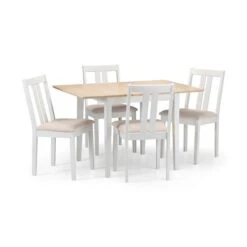 Rufford 4 Seater Two-Tone Dining Table, Ivory 11 Rufford 4 Seater Two-Tone Dining Table, Ivory -Home Luxe Studio 30914257 alt04