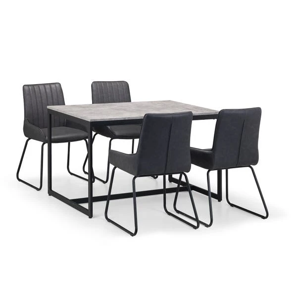 Soho Set Of 2 Dining Chairs, Faux Leather 7 Soho Set Of 2 Dining Chairs, Faux Leather - Image 5