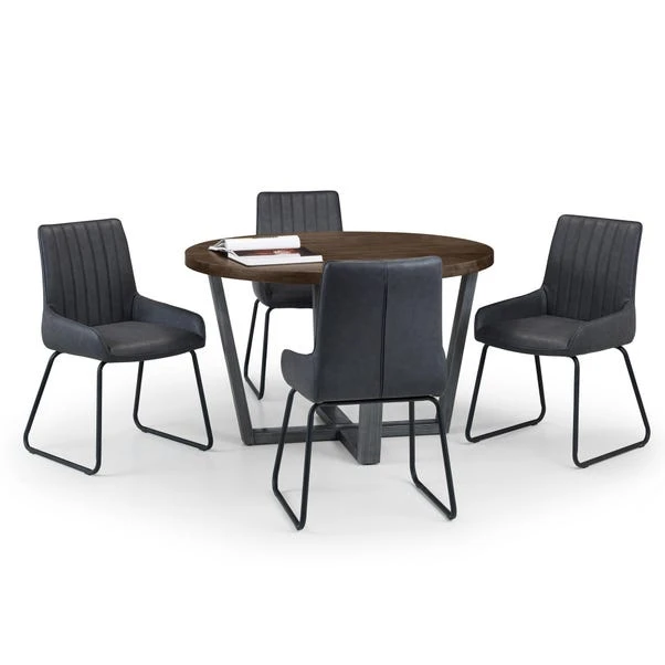 Soho Set Of 2 Dining Chairs, Faux Leather 9 Soho Set Of 2 Dining Chairs, Faux Leather - Image 7