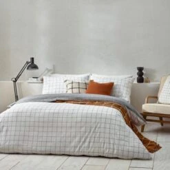 Yard Howarth Check Duvet Cover And Pillowcase Set 29 Yard Howarth Check Duvet Cover And Pillowcase Set -Home Luxe Studio 30914589