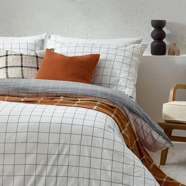 Yard Howarth Check Duvet Cover And Pillowcase Set 21 Yard Howarth Check Duvet Cover And Pillowcase Set - Image 19