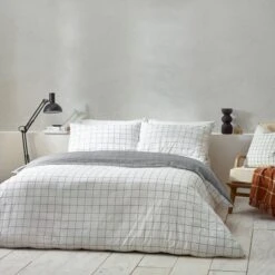 Yard Howarth Check Duvet Cover And Pillowcase Set 41 Yard Howarth Check Duvet Cover And Pillowcase Set -Home Luxe Studio 30914595 alt02