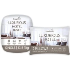 Snuggledown Luxurious Hotel 13.5 Tog Winter Duvet And Pillow Set 41 Snuggledown Luxurious Hotel 13.5 Tog Winter Duvet And Pillow Set -Home Luxe Studio 30914689 alt01