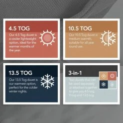 Snuggledown Scandinavian Duck Feather & Down 10.5 Tog Duvet And Pillow Pair Set 16 Snuggledown Scandinavian Duck Feather & Down 10.5 Tog Duvet And Pillow Pair Set -Home Luxe Studio 30914703 alt02