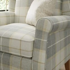 Oswald Grande Check Wingback Armchair 25 Oswald Grande Check Wingback Armchair -Home Luxe Studio 30914727 alt03