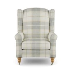 Oswald Grande Check Wingback Armchair 28 Oswald Grande Check Wingback Armchair -Home Luxe Studio 30914727 alt06