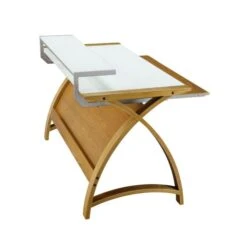 Helsinki Wide Desk With Monitor Shelf 18 Helsinki Wide Desk With Monitor Shelf -Home Luxe Studio 30915097 alt01