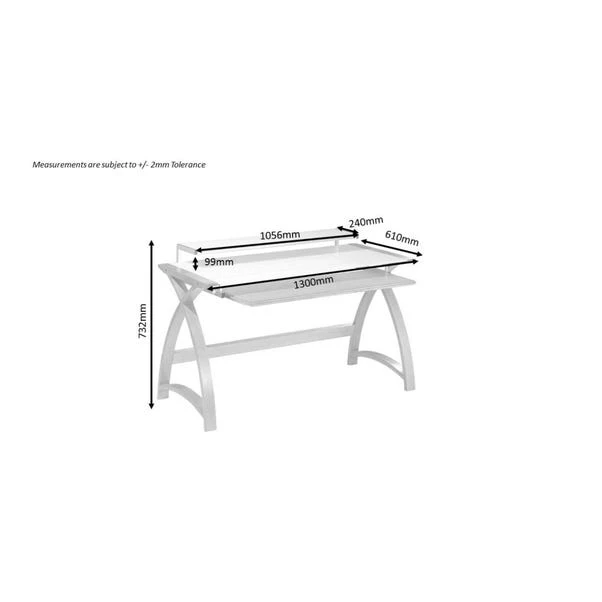 Helsinki Wide Desk With Monitor Shelf 11 Helsinki Wide Desk With Monitor Shelf - Image 9