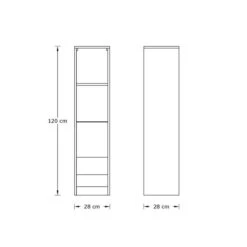 Delta Tall Shelving Unit With LEDs 9 Delta Tall Shelving Unit With LEDs -Home Luxe Studio 30915247 alt09