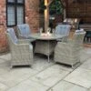 Wentworth 4 Seater Round Highback Comfort Dining Set 1 Wentworth 4 Seater Round Highback Comfort Dining Set -Home Luxe Studio 30915665