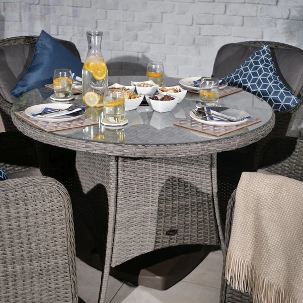 Paris 4 Seater Round Dining Set With 4 Imperial Chairs 4 Paris 4 Seater Round Dining Set With 4 Imperial Chairs - Image 2