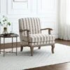 Esme Woven Folkstone Stripe Occasional Chair 1 Esme Woven Folkstone Stripe Occasional Chair -Home Luxe Studio 30915926