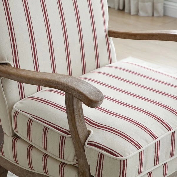 Esme Woven Folkstone Stripe Occasional Chair 4 Esme Woven Folkstone Stripe Occasional Chair - Image 2