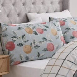 Dreams And Drapes Botanical Fruits Reversible Duvet Cover And Pillowcase Set -Home Luxe Studio 30916065 alt01