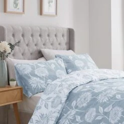 Dreams And Drapes Chrysanthemum Reversible Duvet Cover And Pillowcase Set -Home Luxe Studio 30916080 alt01