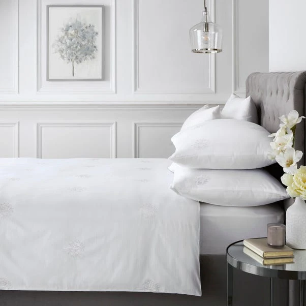 Appletree Boutique Embroidered Tree 200 Thread Count Cotton Duvet Cover And Pillowcase Set 3 Appletree Boutique Embroidered Tree 200 Thread Count Cotton Duvet Cover And Pillowcase Set