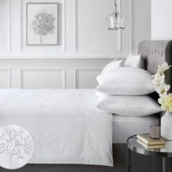 Appletree Boutique Embroidered Tree 200 Thread Count Cotton Duvet Cover And Pillowcase Set 10 Appletree Boutique Embroidered Tree 200 Thread Count Cotton Duvet Cover And Pillowcase Set -Home Luxe Studio 30916089 alt06