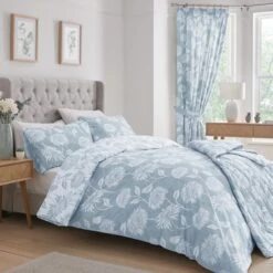 Dreams And Drapes Chrysanthemum Reversible Duvet Cover And Pillowcase Set -Home Luxe Studio 30916137 alt06