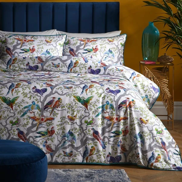Laurence Llewelyn-Bowen Birdity 200 Thread Count Cotton Duvet Cover And Pillowcase Set 7 Laurence Llewelyn-Bowen Birdity 200 Thread Count Cotton Duvet Cover And Pillowcase Set - Image 5