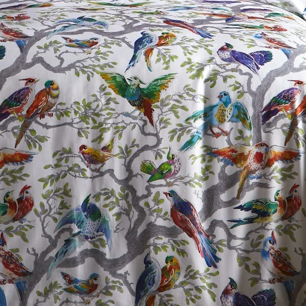 Laurence Llewelyn-Bowen Birdity 200 Thread Count Cotton Duvet Cover And Pillowcase Set 9 Laurence Llewelyn-Bowen Birdity 200 Thread Count Cotton Duvet Cover And Pillowcase Set - Image 7