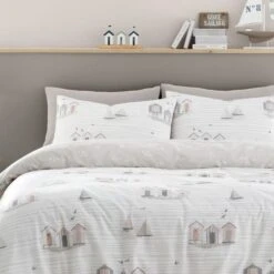 Fusion Beach Huts Duvet Cover And Pillowcase Set 15 Fusion Beach Huts Duvet Cover And Pillowcase Set -Home Luxe Studio 30916244 alt01