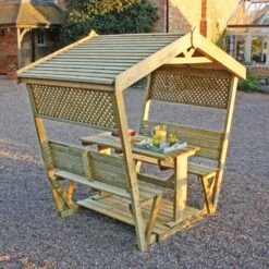 Stirling Picnic Table Arbour 16 Stirling Picnic Table Arbour -Home Luxe Studio 30916560 alt04