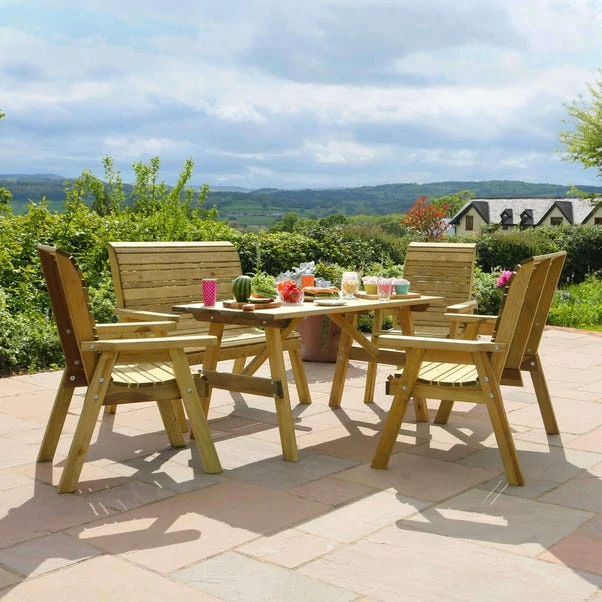 Freya 6 Seater Dining Set 6 Freya 6 Seater Dining Set - Image 4