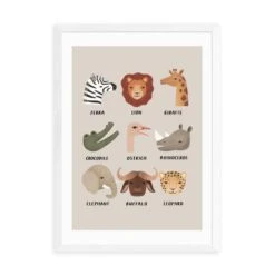 East End Prints Animal Safari In Stone Print By Kid Of The Village -Home Luxe Studio 30917257 alt01