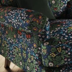 Jolene William Morris Blackthorn Print Velvet Snuggle Chair 14 Jolene William Morris Blackthorn Print Velvet Snuggle Chair -Home Luxe Studio 30917905 alt03