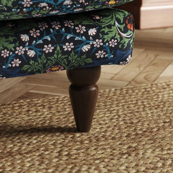 Jolene William Morris Blackthorn Print Velvet Snuggle Chair 7 Jolene William Morris Blackthorn Print Velvet Snuggle Chair - Image 5