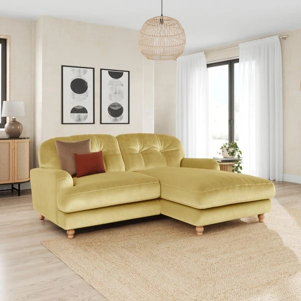 Martha Vintage Velvet Corner Chaise 3 Martha Vintage Velvet Corner Chaise